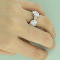 14K White Gold Pave Diamond Engagement Ring Setting 0.71ct 7 14K White Gold Pave Diamond Engagement Ring Setting 0.71ct -Outlet Radiant Bijou Store 14k gold pave diamond engagement ring setting 071ct p 6699bod