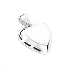 14K White Gold Pave Diamond Heart Pendant 2ct -Outlet Radiant Bijou Store 14k gold pave diamond heart pendant 2ct p 27684 backwh