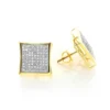 14K Yellow Gold Pave Set Round Diamond Earrings 0.87ct -Outlet Radiant Bijou Store 14k gold pave set round diamond earrings 087ct p 35745 1
