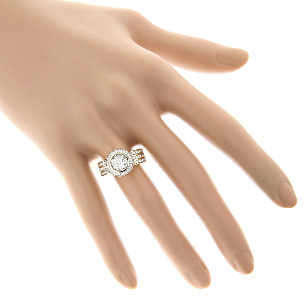 14K White Gold Pre-Set Diamond Engagement Ring 1.21ct 7 14K White Gold Pre-Set Diamond Engagement Ring 1.21ct - Image 5