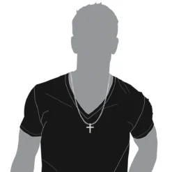 14K White Gold Princess Cut Diamond Cross Necklace 2.55ct -Outlet Radiant Bijou Store 14k gold princess cut diamond cross necklace 255ct p 26540 bodwh