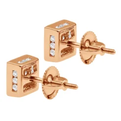 14K White Gold Princess Cut Diamond Stud Earrings For Men & Women 1 Carat 15 14K White Gold Princess Cut Diamond Stud Earrings For Men & Women 1 Carat -Outlet Radiant Bijou Store 14k gold princess cut diamond stud earrings 092ct p 5681 back rose