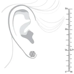 14K White Gold Prong Round Diamond Clusters Earrings 1.2ct Studs 16 14K White Gold Prong Round Diamond Clusters Earrings 1.2ct Studs -Outlet Radiant Bijou Store 14k gold prong round diamond clusters earrings 12ct studs bodwh