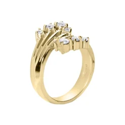 14K White Gold Right Hand Diamond Ladies Ring 0.42ct -Outlet Radiant Bijou Store 14k gold right hand diamond ladies ring 042ct p 29813 back yellow