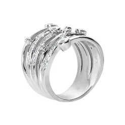 14K White Gold Right Hand Diamond Ladies Ring 1.23ct -Outlet Radiant Bijou Store 14k gold right hand diamond ladies ring 123ct p 29736 back white