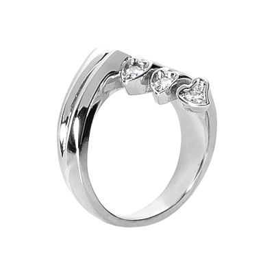 14K White Gold Right Hand Diamond Ring 0.20ct 5 14K White Gold Right Hand Diamond Ring 0.20ct - Image 3
