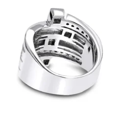 14K White Gold Right Hand Diamond Ring 1.16ct -Outlet Radiant Bijou Store 14k gold right hand diamond ring 116ct p 29762 backwh