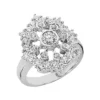 14K White Gold Right Hand Diamond Ring 1.25ct -Outlet Radiant Bijou Store 14k gold right hand diamond ring 125ct p 29750 white