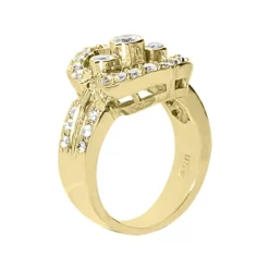 14K White Gold Right Hand Ladies Diamond Ring 0.80ct -Outlet Radiant Bijou Store 14k gold right hand ladies diamond ring 080ct p 29797 back yellow