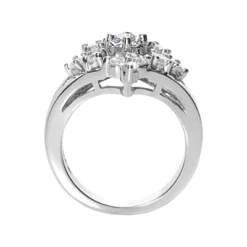14K White Gold Right Hand Ladies Diamond Ring 0.95ct -Outlet Radiant Bijou Store 14k gold right hand ladies diamond ring 095ct p 29769 back white