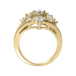 14K White Gold Right Hand Ladies Diamond Ring 0.95ct -Outlet Radiant Bijou Store 14k gold right hand ladies diamond ring 095ct p 29769 back yellow