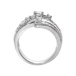 14K White Gold Right Hand Ladies Diamond Ring 1.18ct -Outlet Radiant Bijou Store 14k gold right hand ladies diamond ring 118ct p 29771 back white