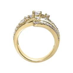 14K White Gold Right Hand Ladies Diamond Ring 1.18ct -Outlet Radiant Bijou Store 14k gold right hand ladies diamond ring 118ct p 29771 back yellow