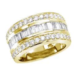 Unique Wedding Bands 14K White Gold VS Round And Baguette Diamond Ring 2.86ct 9 Unique Wedding Bands 14K White Gold VS Round And Baguette Diamond Ring 2.86ct -Outlet Radiant Bijou Store 14k gold round baguette diamond band 286ct p 6124 ye