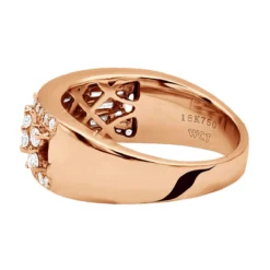 14K White Gold Round & Baguette Diamond Bands Item 1.10ct -Outlet Radiant Bijou Store 14k gold round baguette diamond bands item 110ct p 6097 back rose