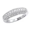 14K White Gold Round Diamond Band With Milgrain 0.57ct -Outlet Radiant Bijou Store 14k gold round diamond band with milgrain 057ct p 6313 wh