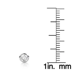 14K White Gold Round Diamond Bezel Stud Earrings 0.25ct -Outlet Radiant Bijou Store 14k gold round diamond bezel stud earrings 025ct p 5656 ruler