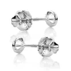 14K Rose Gold Round Diamond Bezel Stud Earrings 0.30ct -Outlet Radiant Bijou Store 14k gold round diamond bezel stud earrings 030ct p 7057 backwh