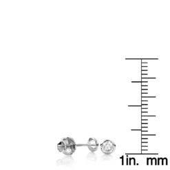 14K Rose Gold Round Diamond Bezel Stud Earrings 0.30ct -Outlet Radiant Bijou Store 14k gold round diamond bezel stud earrings 030ct p 7057 rulerwh