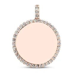 14K White Gold Round Diamond Circle Pendant 0.40ct -Outlet Radiant Bijou Store 14k gold round diamond circle pendant 040ct p 27301 rose 20220426