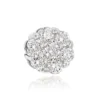 14K White Gold Round Diamond Cluster Pendant For Women 0.5ct -Outlet Radiant Bijou Store 14k gold round diamond cluster pendant 049ct p 27349 wh