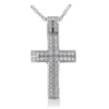 14K White Gold Round Diamond Cross Necklace 2.70ct -Outlet Radiant Bijou Store 14k gold round diamond cross necklace 270ct p 26527 white 20220426