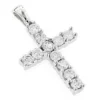 14K White Gold Round Diamond Cross Pendant 0.33ct 10mm 1 14K White Gold Round Diamond Cross Pendant 0.33ct 10mm -Outlet Radiant Bijou Store 14k gold round diamond cross pendant 033ct p 26500 wh