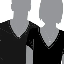 14K White Gold Round Diamond Cross Pendant 0.48ct -Outlet Radiant Bijou Store 14k gold round diamond cross pendant 048ct p 26519 body white 20221011 20221027