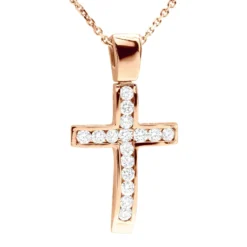 14K White Gold Round Diamond Cross Pendant 0.48ct -Outlet Radiant Bijou Store 14k gold round diamond cross pendant 048ct p 26519 rose 20221011 20221027