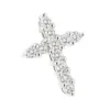 14K White Gold Round Diamond Cross Pendant For Men And Women 0.55ct -Outlet Radiant Bijou Store 14k gold round diamond cross pendant 055ct p 26506 wh