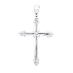 14K White Gold Round Diamond Cross Pendant 0.73ct 13 14K White Gold Round Diamond Cross Pendant 0.73ct -Outlet Radiant Bijou Store 14k gold round diamond cross pendant 073ct p 26553 backwh