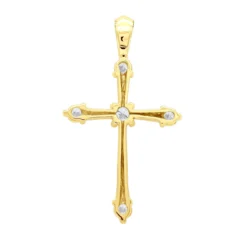 14K White Gold Round Diamond Cross Pendant 0.73ct 14 14K White Gold Round Diamond Cross Pendant 0.73ct -Outlet Radiant Bijou Store 14k gold round diamond cross pendant 073ct p 26553 backye