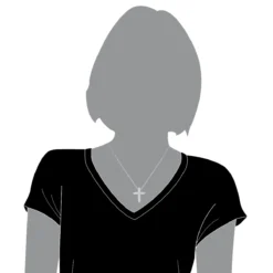 Small 14K White Gold Round Diamond Cross Pendant For Women 1 Carat -Outlet Radiant Bijou Store 14k gold round diamond cross pendant 10ct p 6611 bodwh