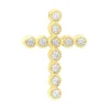 14K Yellow Gold Round Diamond Cross Pendant 1.32ct 24mm -Outlet Radiant Bijou Store 14k gold round diamond cross pendant 132ct p 26520 ye