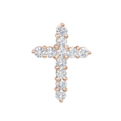 14K White Gold Round Diamond Cross Pendant 1.65ct -Outlet Radiant Bijou Store 14k gold round diamond cross pendant 165ct p 26510 ro