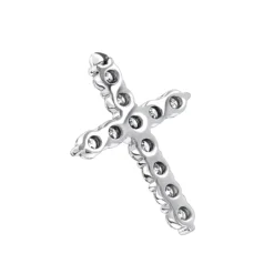 14K Yellow Gold Round Diamond Cross Pendant 3.30ct -Outlet Radiant Bijou Store 14k gold round diamond cross pendant 330ct p 26505 backwh