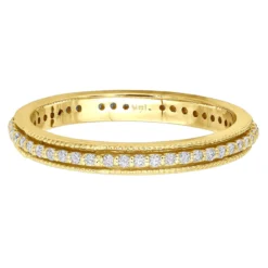 Thin 14K White Gold Round Diamond Eternity Band 0.38ct -Outlet Radiant Bijou Store 14k gold round diamond eternity band 038ct p 24856 backye