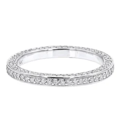 Thin 14K Yellow Gold Round Diamond Eternity Band For Women 3/4ct -Outlet Radiant Bijou Store 14k gold round diamond eternity band 069ct p 24887 backwh