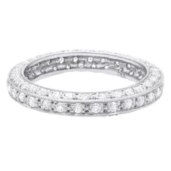 14K Yellow Gold Round Diamond Eternity Band 0.90ct -Outlet Radiant Bijou Store 14k gold round diamond eternity band 090ct p 24910 back white