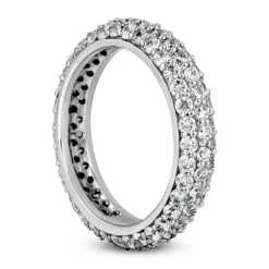 14K White Gold Round Diamond Eternity Band 1.70ct -Outlet Radiant Bijou Store 14k gold round diamond eternity band 170ct p 24858 back white 20220426