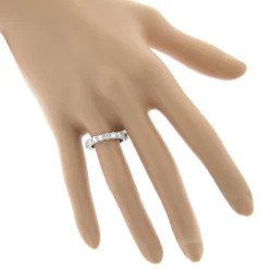 Thin 14K White Gold Round Diamond Eternity Band 2.10ct -Outlet Radiant Bijou Store 14k gold round diamond eternity band 210ct p 24811 bodwh