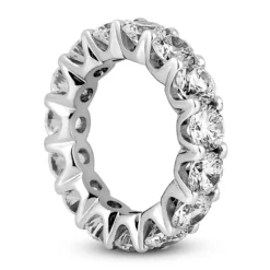 14K White Gold Round Diamond Eternity Band 6.75ct -Outlet Radiant Bijou Store 14k gold round diamond eternity band 675ct p 24826 back white 20220426