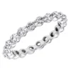 Thin 14K White Gold Round Diamond Eternity Ring 1.33ct -Outlet Radiant Bijou Store 14k gold round diamond eternity ring 133ct p 24843 wh