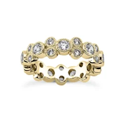 14K White Gold Round Diamond Eternity Ring 1.44ct -Outlet Radiant Bijou Store 14k gold round diamond eternity ring 144ct p 24906 yellow 20220426