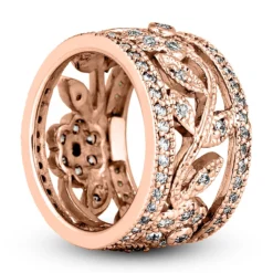 14K White Gold Round Diamond Eternity Ring 1.52ct -Outlet Radiant Bijou Store 14k gold round diamond eternity ring 152ct p 24890 back rose 20220426