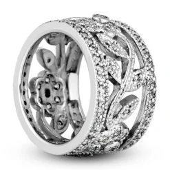 14K White Gold Round Diamond Eternity Ring 1.52ct -Outlet Radiant Bijou Store 14k gold round diamond eternity ring 152ct p 24890 back white 20220426