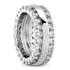 14K White Gold Round Diamond Eternity Ring 1.86ct -Outlet Radiant Bijou Store 14k gold round diamond eternity ring 186ct p 24845 back white 20220426