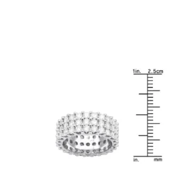 14K White Gold Round Diamond Eternity Ring 4.83ct -Outlet Radiant Bijou Store 14k gold round diamond eternity ring 483ct p 24844 rulerwh