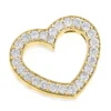 14K Yellow Gold Round Diamond Floating Heart Pendant 1.25ct -Outlet Radiant Bijou Store 14k gold round diamond floating heart pendant 138ct p 5888 ye