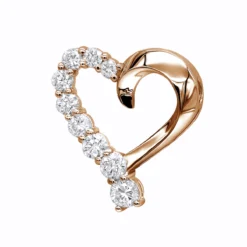 14K White Gold Round Diamond Floating Heart Pendant 1.50ct -Outlet Radiant Bijou Store 14k gold round diamond floating heart pendant 150ct p 27717 ro